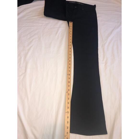 Low Rise Flare Citizens of Humanity Black Jeans Size 27 Bootcut Stretch Goth - Picture 5 of 9